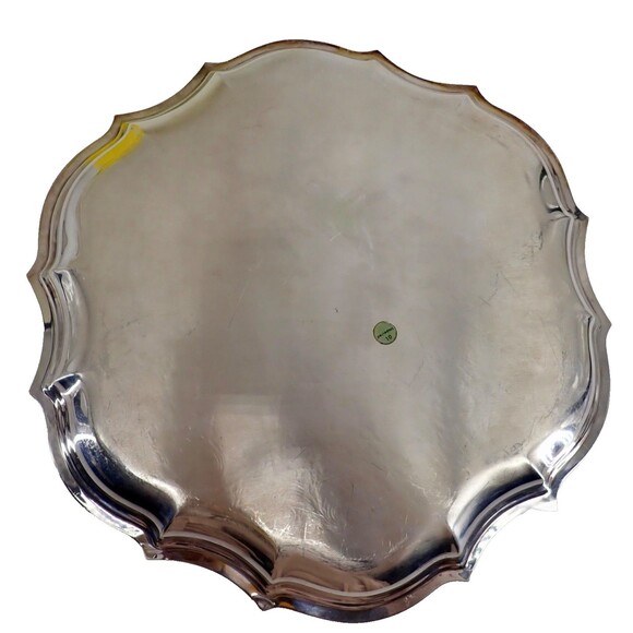 Vintage Chippendale International Silver Co Platter 6371C Waiter Serving Tray - Picture 5 of 9
